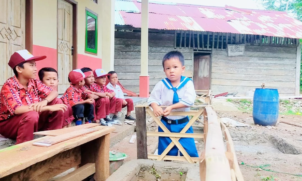 18 Tahun Menanti Bantuan Pemerintah, Warga Tanggamus Nekat Bangun Sekolah Sendiri (Istimewa)