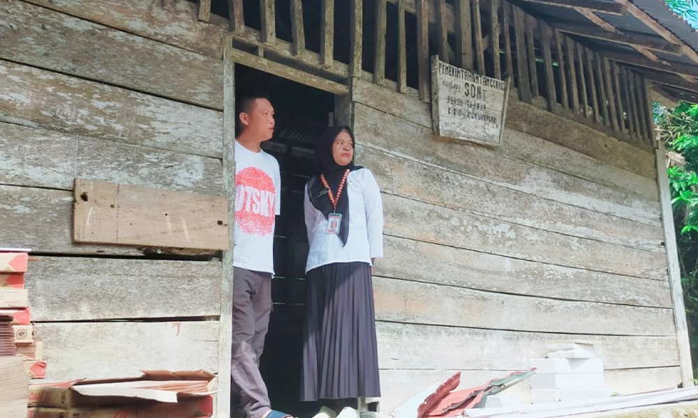 18 Tahun Menanti Bantuan Pemerintah, Warga Tanggamus Nekat Bangun Sekolah Sendiri (Istimewa)